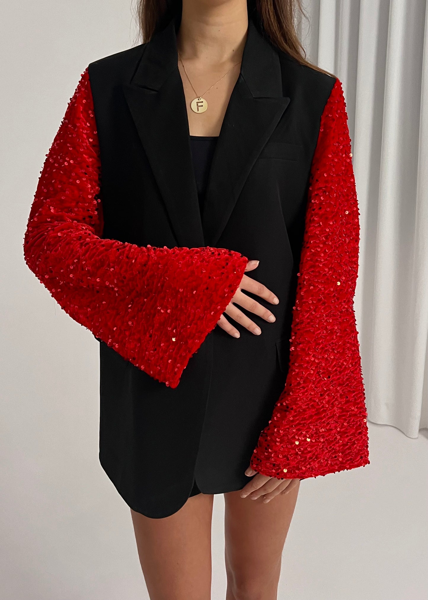 Glitter Red Blazer