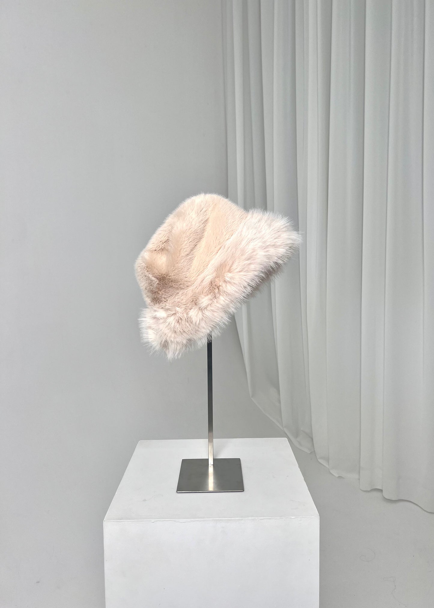 Beige Fur Hat