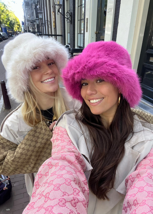 Pink Fur Hat